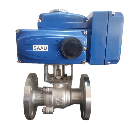 Motorized Actuator Operated Two Piece Ball Valve Flange End